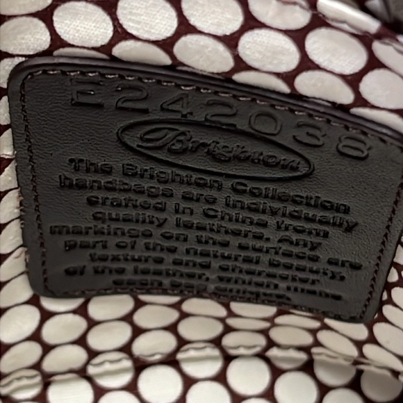 Brighton E242038 Vintage Brown Leather Shoulder Bag & Storage Bag - Picture 10 of 16